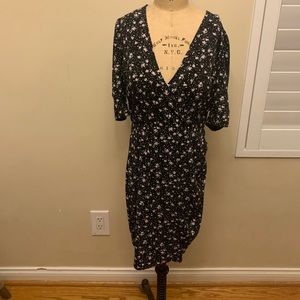 Nordstrom brand Black floral dress